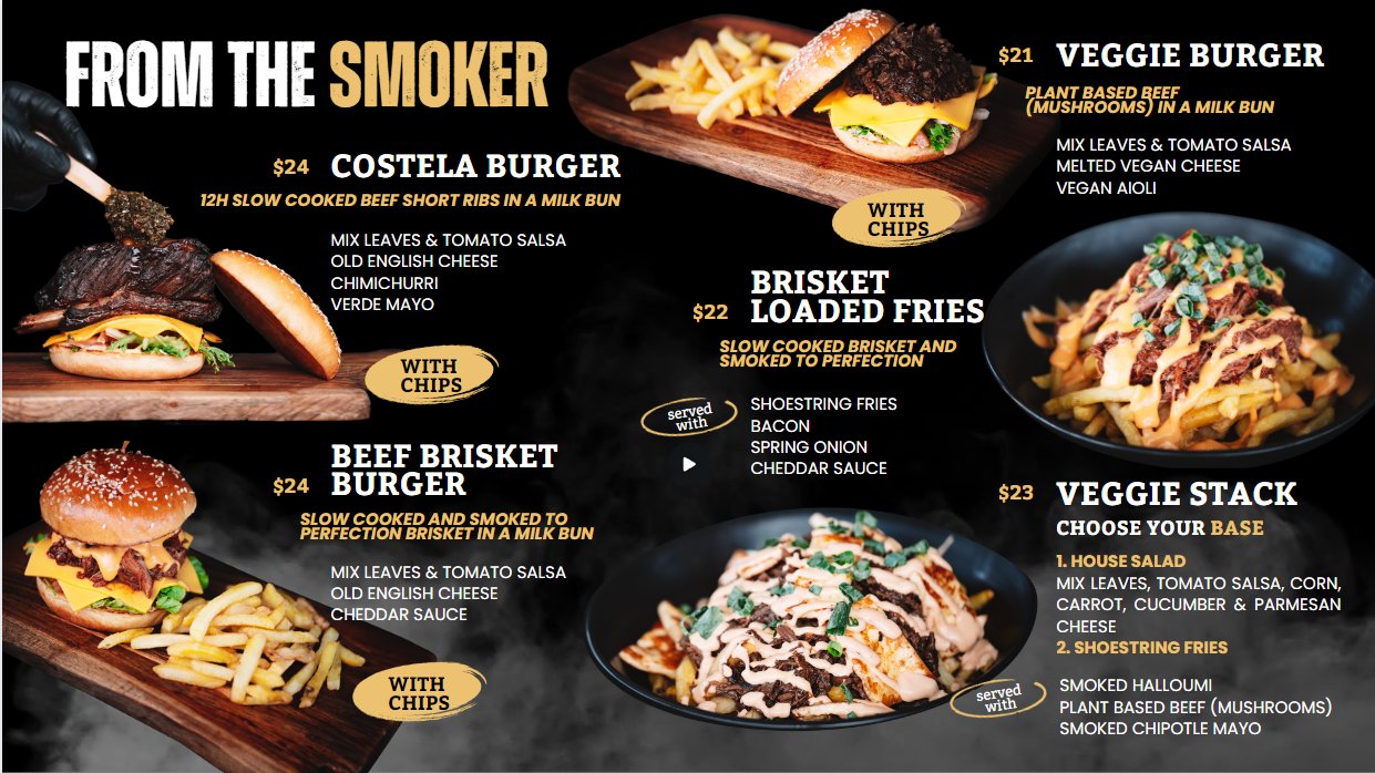 Brazzos From the Smoker digital menu