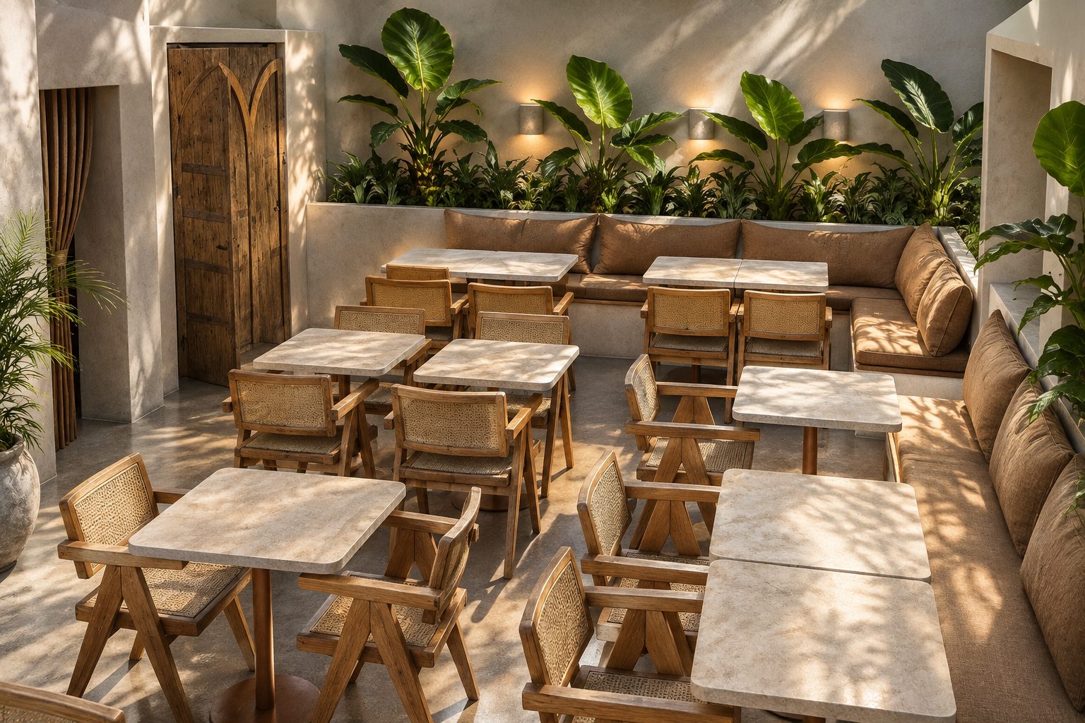 3D render looking down over the Ten Hastings seating