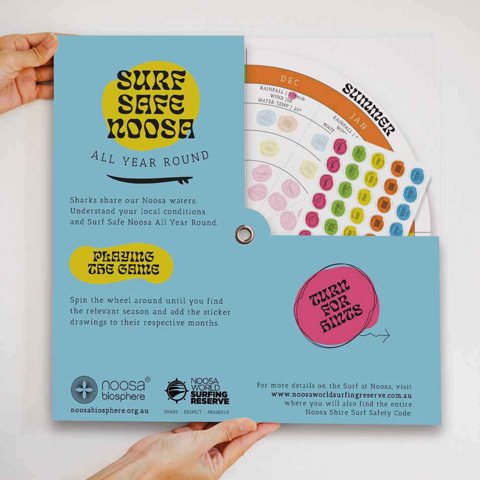 Surf Safe Noosa spinning wheel