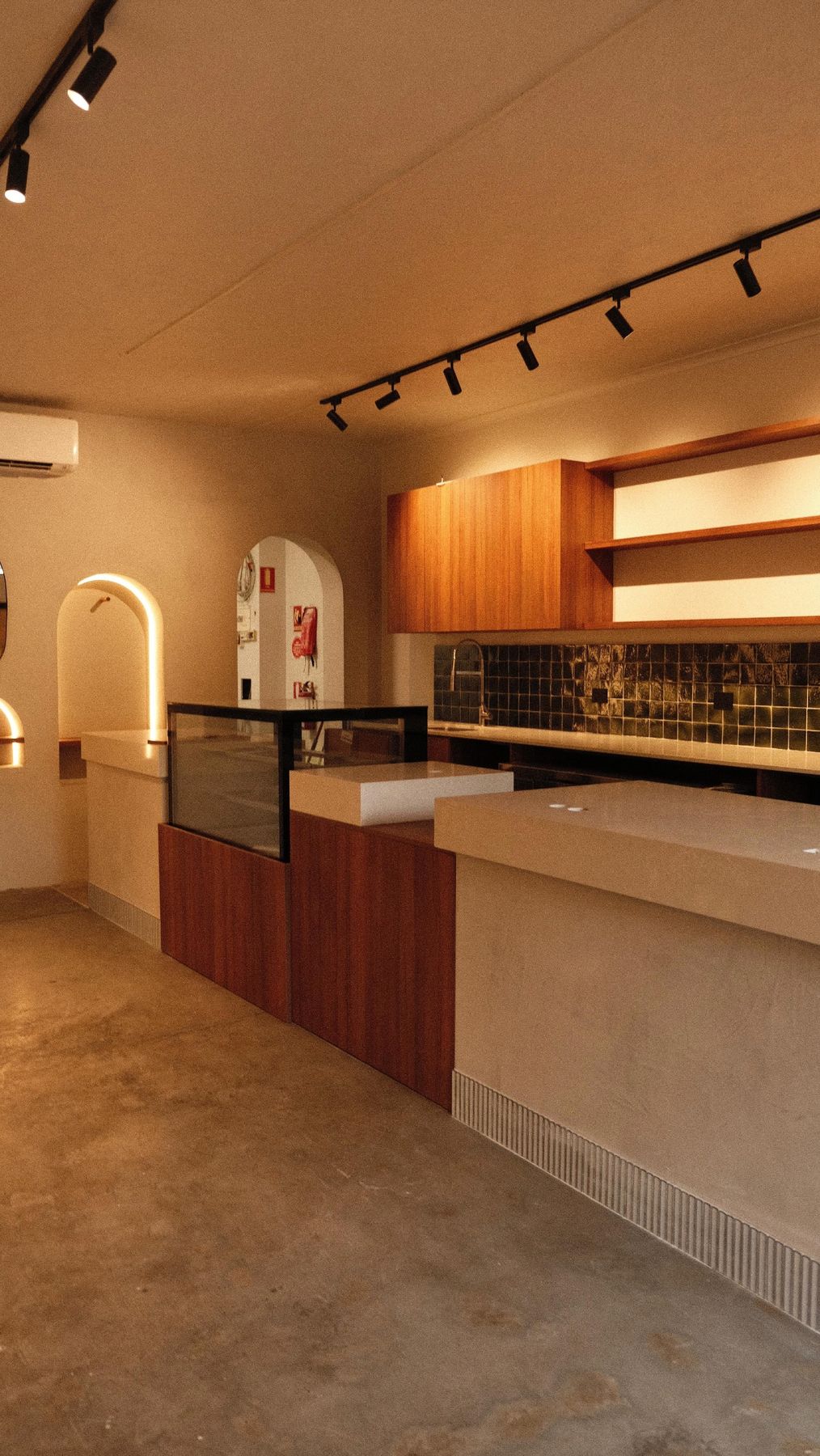 The new counter and timber joinery at The Coffee Noosa