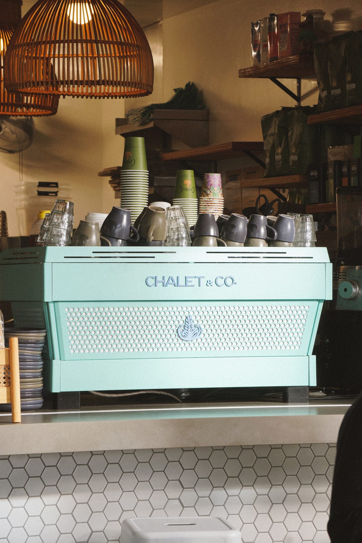 The mint Chalet & Co coffee machine