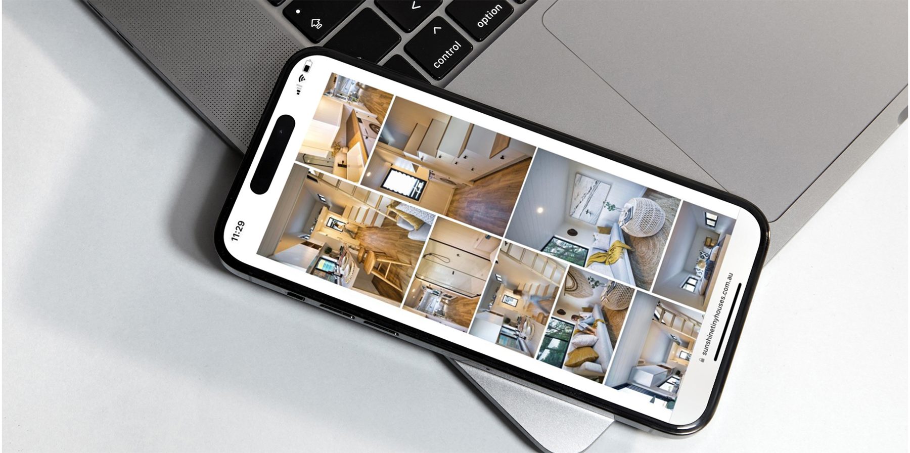Gallery page on a phone